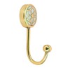 G Decor Mother of Pearl Patterned Gold Brass Coat Hook