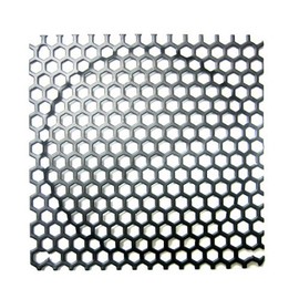 140mm Steel Mesh Filter Grill w/Large Honeycomb 6mm Holes - Black