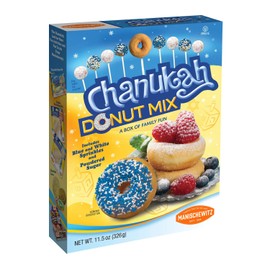 Hanukkah Donut Mix - Includes Blue and White Sprinkles and Powdered Sugar, Fun Chanukah Activity for the Whole Family!