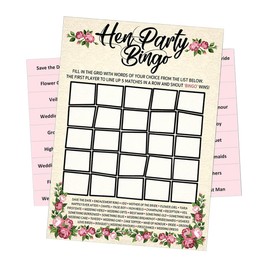 HEN NIGHT DO BINGO - Party Game - 20 Player - Shabby Chic