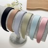 1.2 Inch Wide Solid Colors Padded Headband with No Teeth