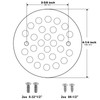4-1/4“ Shower Strainer Drain Trim Set, Screw-in Shower Strainer Drain
