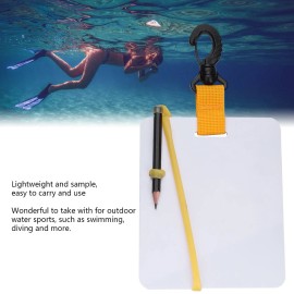 Unbranded Underwater Writing Slate Board With Pencil For Diving Swimming Water Sports
