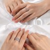 Hitlinker Moissanite Wedding Band for Women Chain Link Ring S925