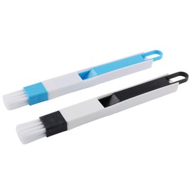 E-outstanding Window Groove Cleaning Brush 2PCS Window Track Door Groove Corner Detachable Brush with Dustpan Screen Keyboard Cleaner Cleaning Tools