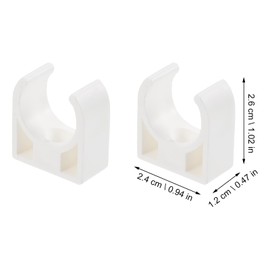 ULTECHNOVO 20pcs Motor Clip Mini Motor Holder Motor Mount Base Motors Small Motor mounting Brackets dc Motor mounting Bracket clamp Kickstand Electric Motor Plastic White Bracket Clip