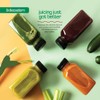 DECADORN 8oz 12pcs Plastic Bottles With Caps - Juicing Bottles