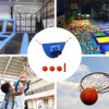 Loopunk Trampoline Basketball Hoop Attachment, Trampoline Basketball Hoop with 3