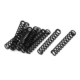 TOP-VIGOR 10Pcs Compression Spring, 1.2mm Wire Dia, 8mm OD, 40mm Free Length Dual Extended Durable Dual Hook Tension Spring for Furniture Screen Doors Repair Projects