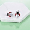 POPLYKE Ladybug Earrings for Women Sterling Silver Ladybug Leverback Hoop