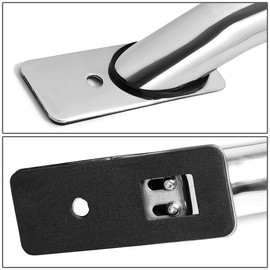 Auto Dynasty Pair of Stainless Steel Chrome Truck Side Bar Rail Compatible with 99-07 Chevy Silverado/GMC Sierra 6.5Ft Short Bed