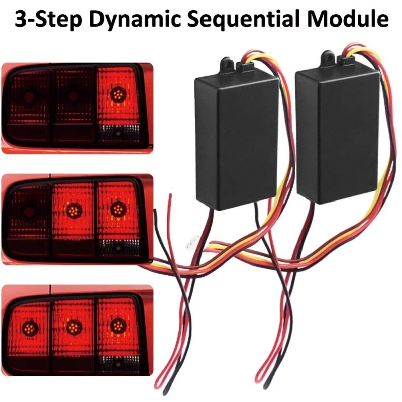 Unbranded Universal 3-Step Sequential Chase Flash Module Boxes For Car