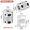 Motor Shaft 5 mm to 10 mm Flexible Shaft Couplings,