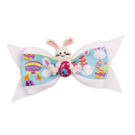 LALAFINA Chic Bowknot Hairpins Easter Bunny Design Hair Clips Lightweight Hairpin for Party Accessory