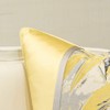 Avigers Square Cushion Covers High Precision Jacquard Modern Yellow Feathers