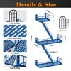 PROTITOUS Fire Escape Wall Shelf - NYC Metal Shelf with