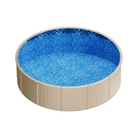 Premium 15ft Round Overlap Pool Liner for 54 Wall Height Easy Install Leak-Proof Patches Model D0100X3NLMT Vinyl Swimming PoolLined Edge Style: Overlap Type, Pool Size: Round 15 ft