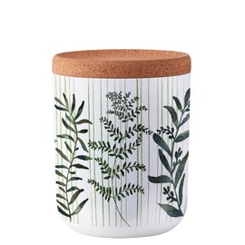 Sustainable Storage Jars – Decorative Canisters for Kitchen Counter – Airtight Kitchen Containers for Tea, Coffee, Spice, Flour, Candy, Food – Plant based – Cork Lid all natural – BPA-Free – 27.1 oz.