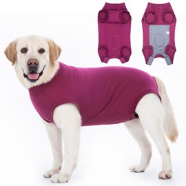 Axcimond Dog Body After Surgery Leak Protection Surgery Body Dog Castration Female Male Medical Pet Shirt Dog Onesie Wound Protection Suits for Dogs with Velcro Fastening Alternatives to Cone and