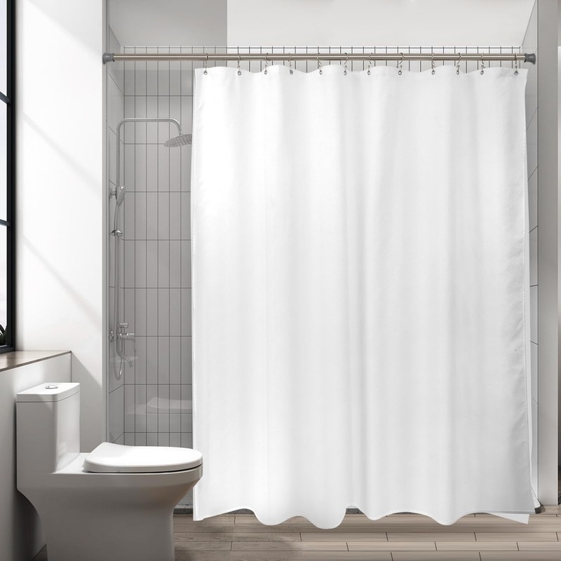 TOPROD 24 Pack Shower Curtain Hooks Rings, Double Sided Shower
