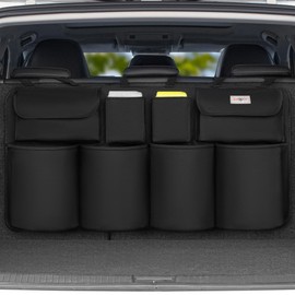 SURDOCA Hanging Trunk Organizer, NEW MODEL Car Organizers and Storage, Car Interior Accessories, Tear Resistant & Easy to Install