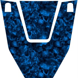 Unbranded 2019-CURRENT HONDA TALON 1000 GLOSS REAPER CAMO BLUE HOOD GRAPHIC