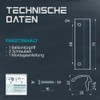 VOOXA Premium Aluminium Balcony Door Handle + Mounting Screws RAL9016
