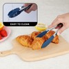 Hotec Mini Silicone Kitchen Tongs for Cooking - 7-Inch Small