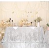 Eternal Beauty Sparkly Rectangle Sequin Tablecloths 127cmX203cm Wedding Party Banquet