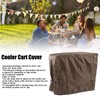 Waterproof Cooler Cart Cover Outdoor Beverage Cart Cover Outdoor Party