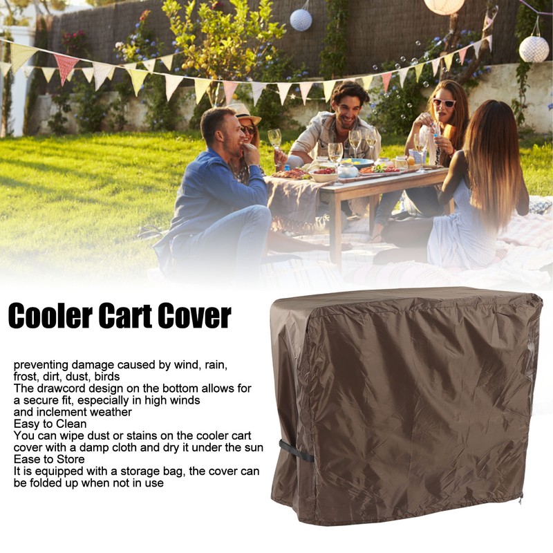 Waterproof Cooler Cart Cover Outdoor Beverage Cart Cover Outdoor Party