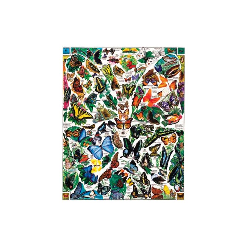 White Mountain Puzzles Butterflies of the World - 1000 Piece
