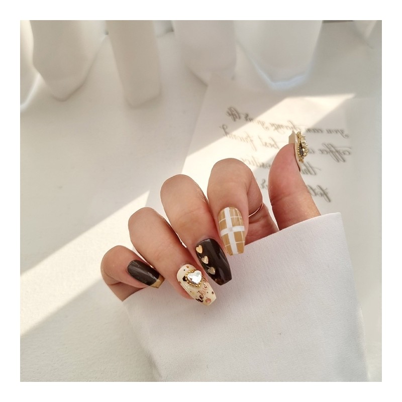Love Bear Handmade Nail Tips - Square / 러브 베어