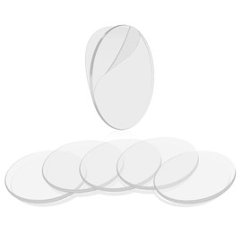 BRAVESHINE Double Sided Adhesive Tape - 18PCS Removable Wall Mounting Gel Tape - Washable Transparent Tape for DIY Craft, Home Office Carpet Couch Cushion Gripping - Round 2 Inch