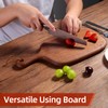 HIKTYEI Walnut Wood Cutting Board, Large Wooden Chopping Board with