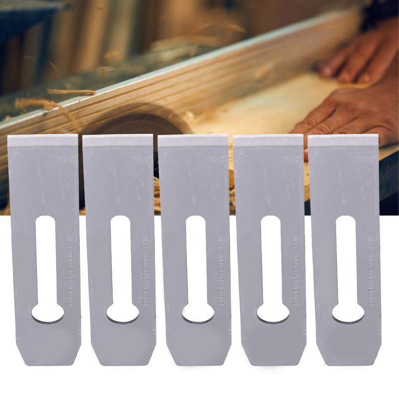 5Pcs Planer Blades Steel 38mm Portable Knife Replacement Accessories for