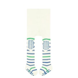 FALKE Unisex Baby Multi Stripe B Ti Cotton Non-Slip Nubs Tights, White Off-White 2041