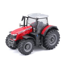 Bburago | Farm Collection | Massey Fergusson Tractor with Friction | Miniature Car Replica in 1:43 Scale | Red | Toy for Kids to Collect | B18-31613
