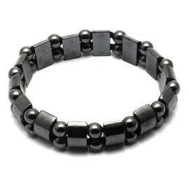 Magnetic Hematite Crystal Bracelet - Spheres & Barrels