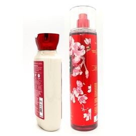 Japanese Cherry Blossom, Bath and Body, Fine Fragrance Mist & Body Lotion Bundle Set