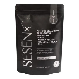 Sesen Black Péptidos de colágeno hidrolizado + cacao + melena de leon + vitamina c, d3, e, k1 + zinc Polvo 225g