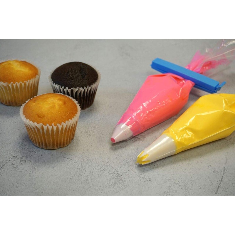 R&M International Icing Bag of Closure Clips, 4'', Set of