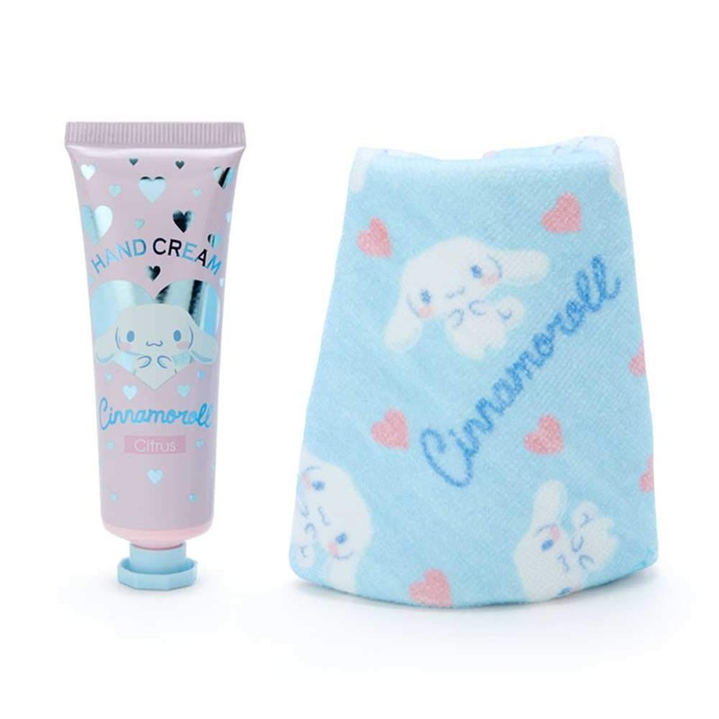 Sanrio 909581 Cinnamoroll Hand Cream & Petite Towel Set