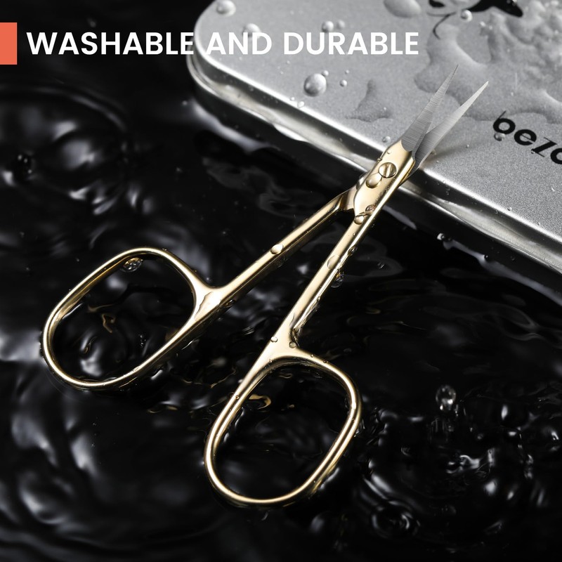 BEZOX Curved Nail Cuticle Scissors - Precision Manicure Scissors Cuticle
