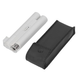 LED Lighted Pocket Microscope 150X Double Tube Portable Handheld Microscopes with Scale
