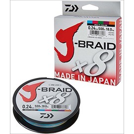 DAIWA J- Braid X8, Multicolor, 0.20mm, 13.0kg / 29.0lbs, 150m, Rund Geflochtene Angelschnur, 12755-020