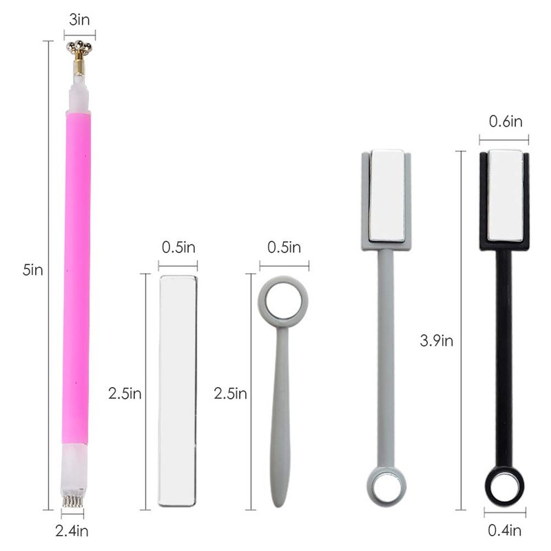 supbel Magnetic Tool for Catseye, Magnetic Double Head, Floral 3D