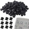 Pegboard Hook Locks, 120PCS Black Peg Hook Stopper Locking Shelf