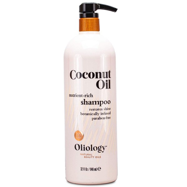 Oliology Coconut Oil Shampoo - Restores Shine, Botanically Infused, Paraben Free