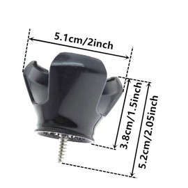 Wmzjnljy 3pcs Golf Ball Retriever For Putter 3-Prong Golf Pick-up Claw Portable Grip Sucker Tool Back Saver with Stainless Steel Screws for Golf Putter Grip(Z10-3)